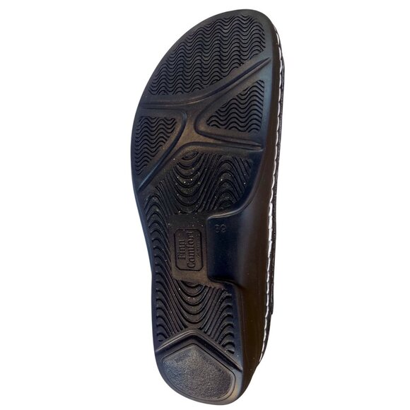 Finn Barbuda Comfort Hook & Loop Strap Sandals Champagne Garden US Size 8 EU 39 - Picture 13 of 16